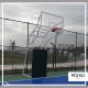 Basketbol Potası 4 Direk Sabit Model Ön Koruyuculu 15mm Cam Panya 